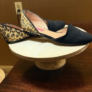 Betsey Johnson Leopard D'Orsay Luxe, Mob Wife, Office Siren Chic Sz 8